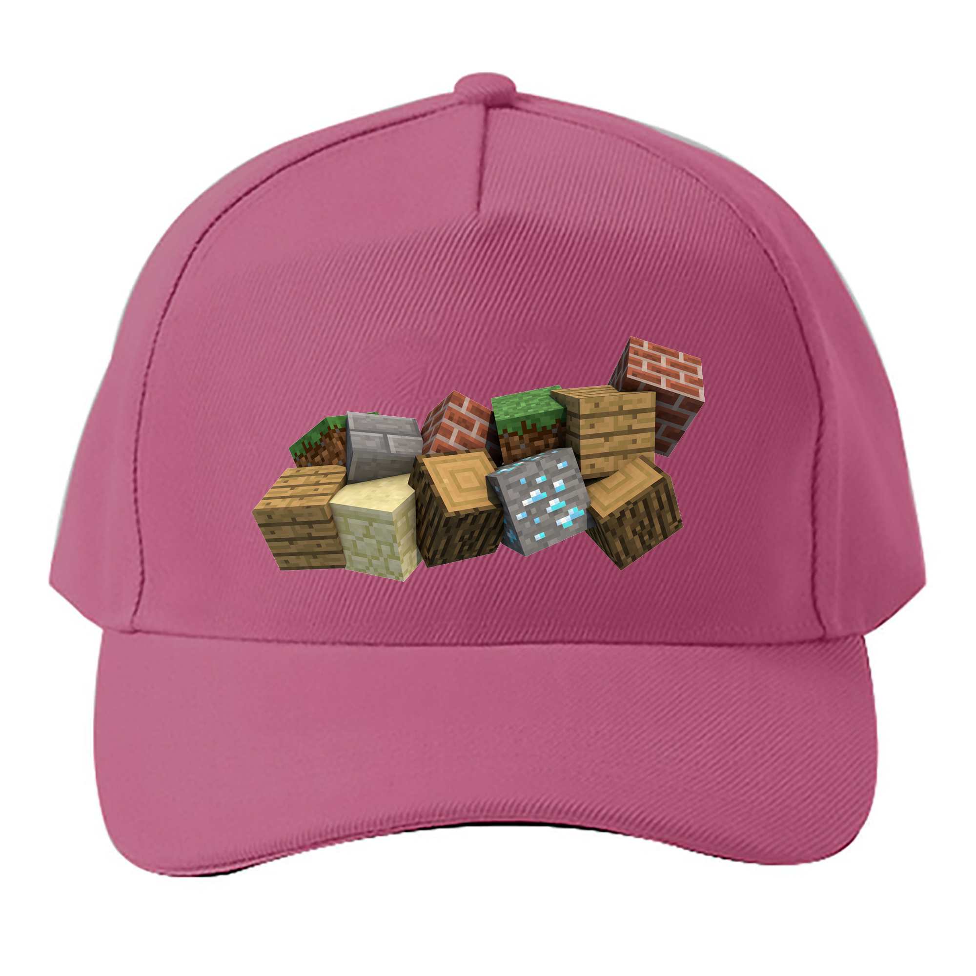 （画像用） マインクラフト ブロックの世界 Minecraft MC Block world ベースボールキャップ 綿100％ 男女兼用 帽子 スポーツ